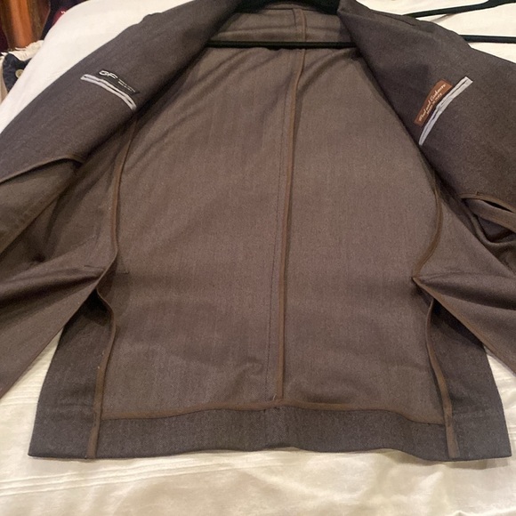 NWT Sartoria Italiana wool cashmere herringbone grey sport coat jacket 44R - Picture 9 of 14